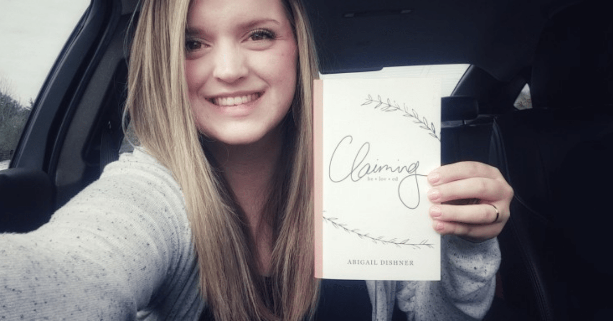 Abigail Dishner pictured her her book